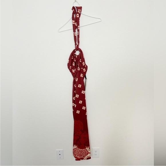 Johanna Ortiz Quechua Cut Out Halter Midi Dress NWT - Picture 4 of 9